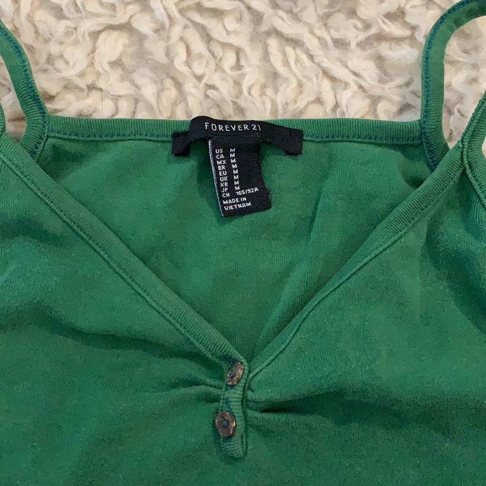 Green Crop Tank (M)/(S) - Picture 3 of 3